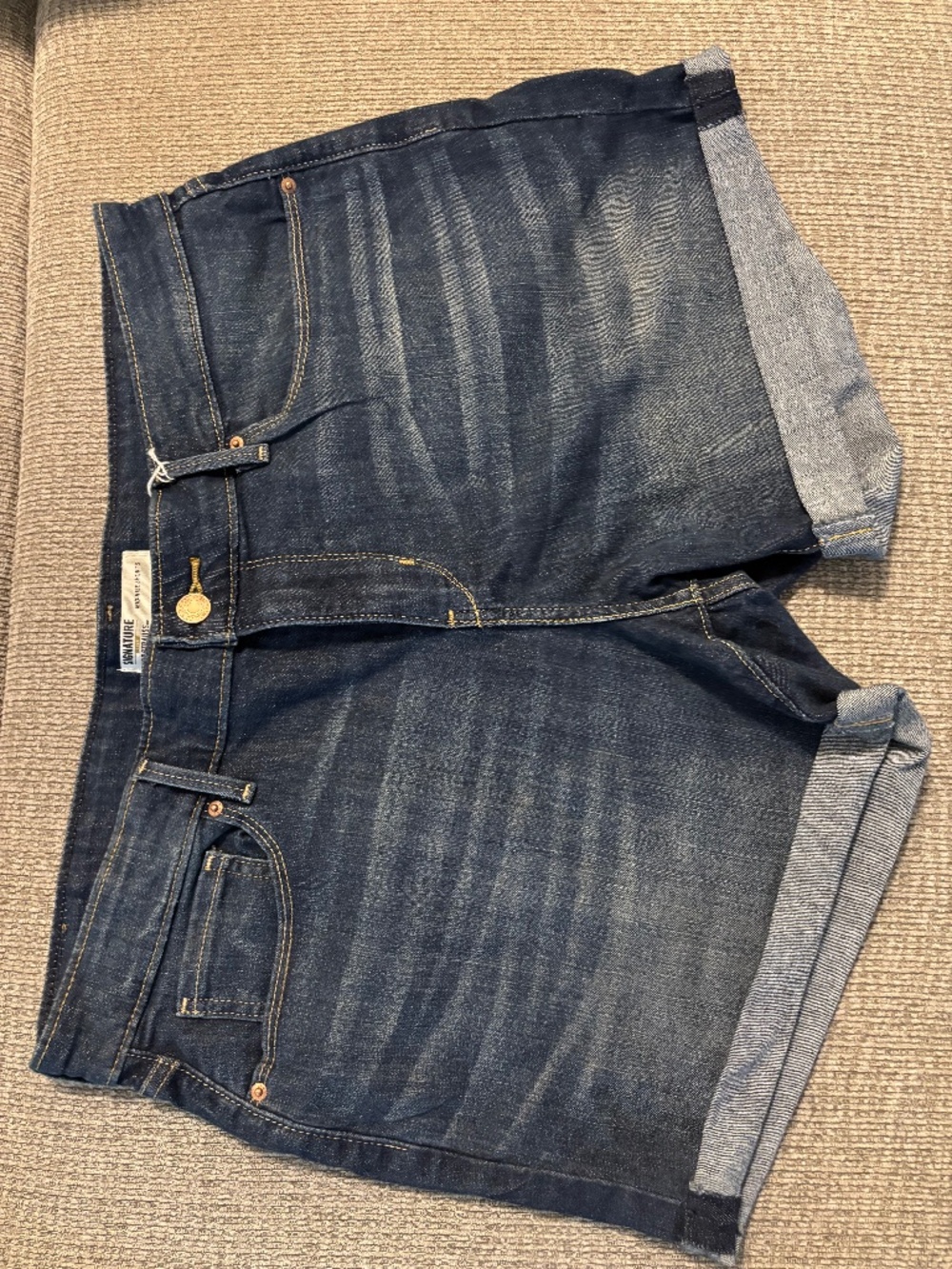 Blue jean shorts